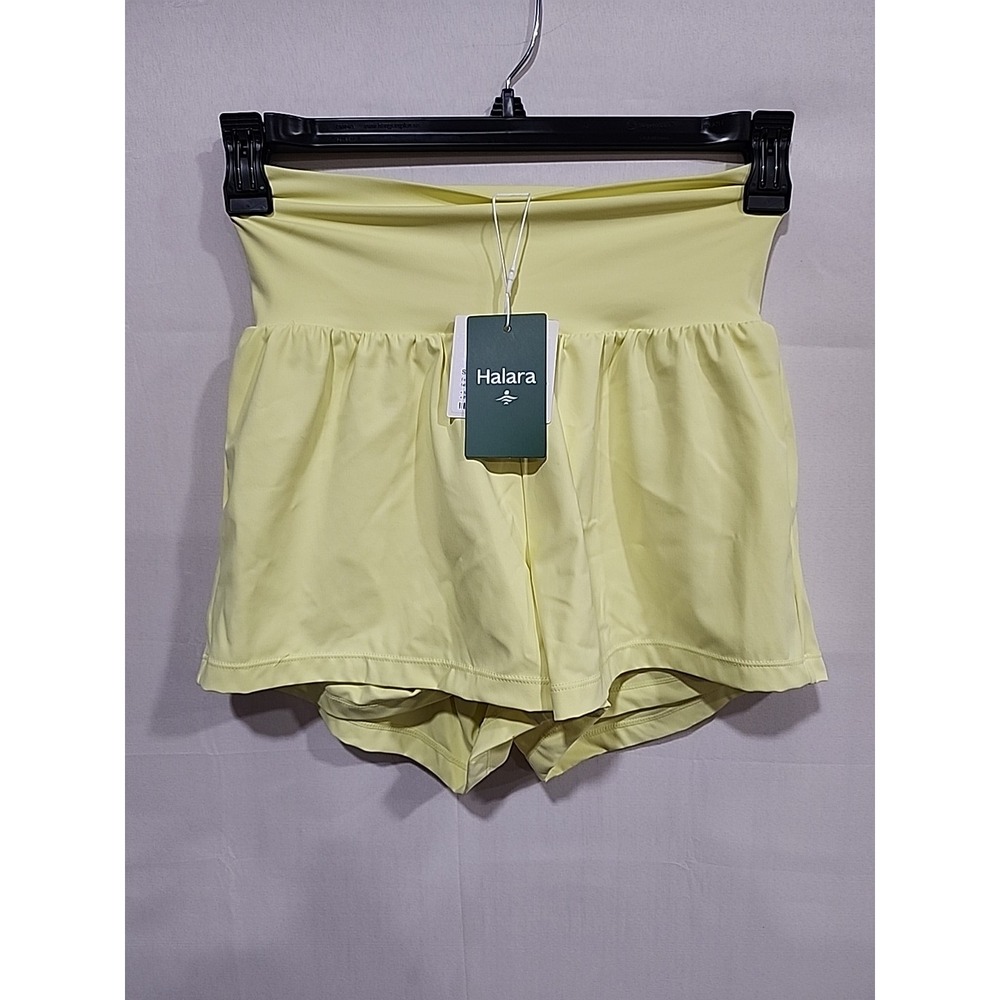 HALARA Yellow Athletic Shorts